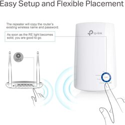 TP-Link TL-WA850RE 300Mbps Wi-Fi Range Extender, White