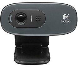 Logitech C270 1280 x 720 Resolution Webcam For Smart TVs, Black