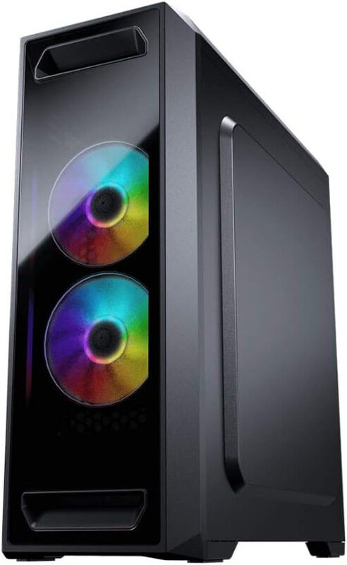 

Multiple Cougar Mid-Tower Mx350 Gaming Case with Tempered Glass Window and 2 Pre-Installed Fans, RGB, Black