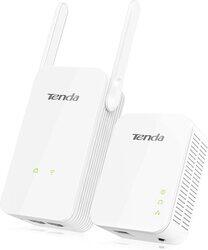 Tenda AV1000 Powerline Wi-Fi Extender Kit with 2 Gigabit Ethernet Ports, White