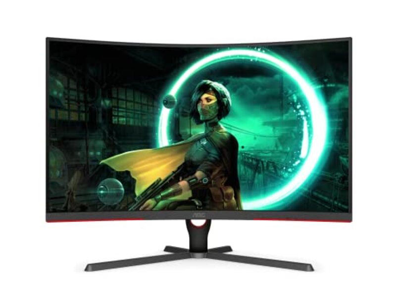 AOC 31.5 inch WQHD 165Hz 1ms VA Free Sync Gaming Desktop Monitor, CQ32G3SE, Black