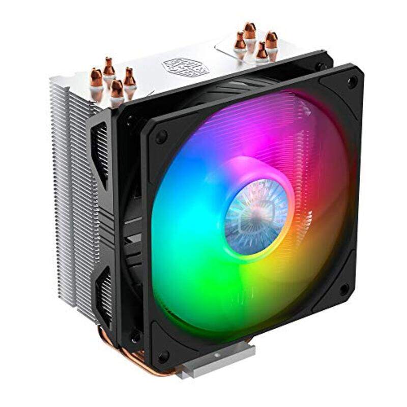 

Cooler Master Hyper 212 ARGB CPU Air Cooler with 4 Direct Contact Heatpipes and Sickle Flow 120 ARGB Fan, Black