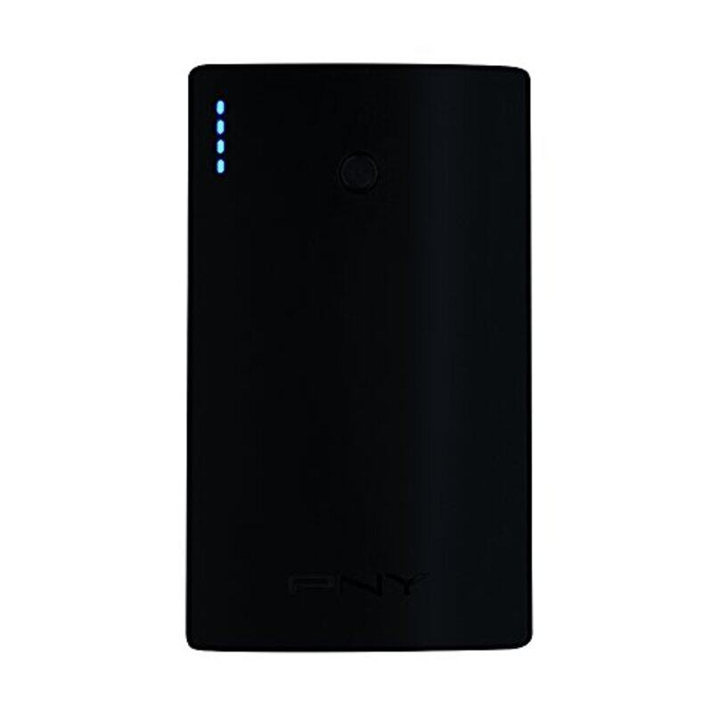 PNY Curve 7800mAh Wired 1 A Universal Portable Power Bank, Black