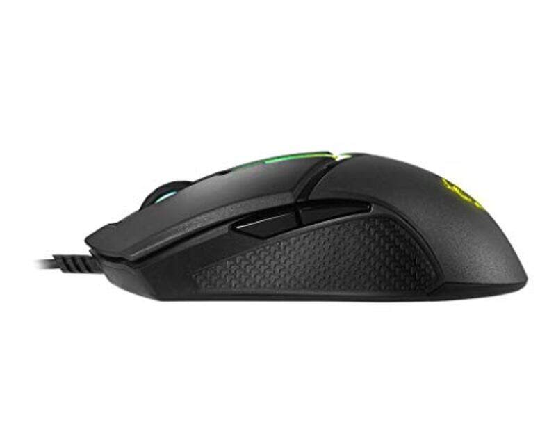 MSI Clutch Gm30 6200 Dpi Adjustable Omron Switch Wired Gaming Mouse, Black