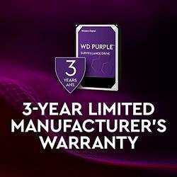 Western Digital 6TB 3.5 Inch Purple Surveillance Hard Disk Drive with Intellipower SATA 6gb/s 64 MB Cache 5400 RPM FFP Option, Multicolour