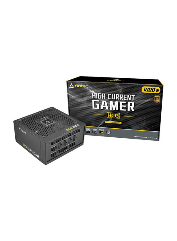 

Antec High Current Gamer 1000W 80 Plus Gold Fully Modular Power Supply, Black