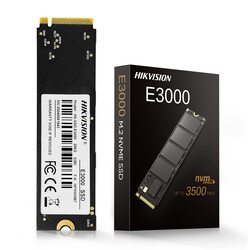 Hikvision 256GB E3000 Internal NVMe PCIe M.2 SSD Internal SSD, Gen 3x4, 2280, 3D NAND Flash Memory, Multicolour