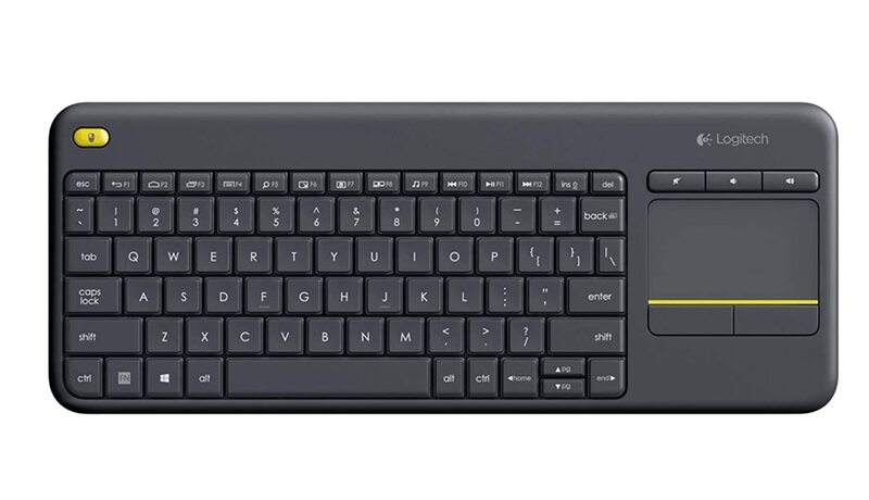 Logitech K400 Wireless English Keyboard with Touch Trackpad, Black