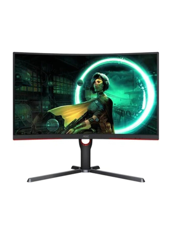 

AOC 27 Inch Curved QHD Gaming Monitor, CQ27G3S, Black/Red