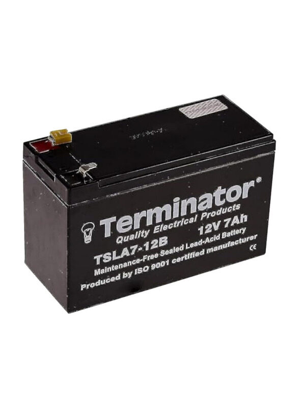 

Terminator Rechargeable Sealed Lead Acid Batteries, Tsla 7-12v, Black