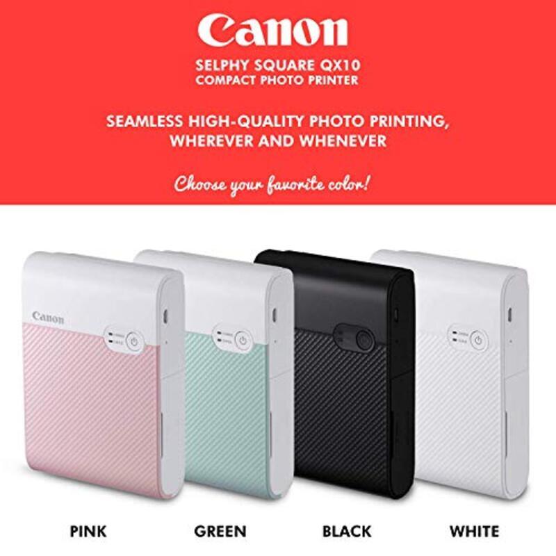 Epson Selohy Square QX10 Compact Photo Printer, Black