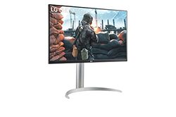 LG 27 Inch 4K HDR Display UHD LED Gaming Monitor with AMD FreeSync, IPS, 60Hz, 27UP650-W.AEK, Black/White