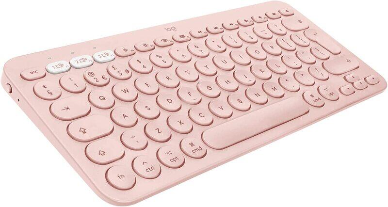 

Logitech K380 Bluetooth Multi-Device English Keyboard, Pink