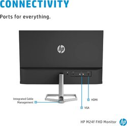 HP 24 Inch Full HD Monitor, M24F, Silver