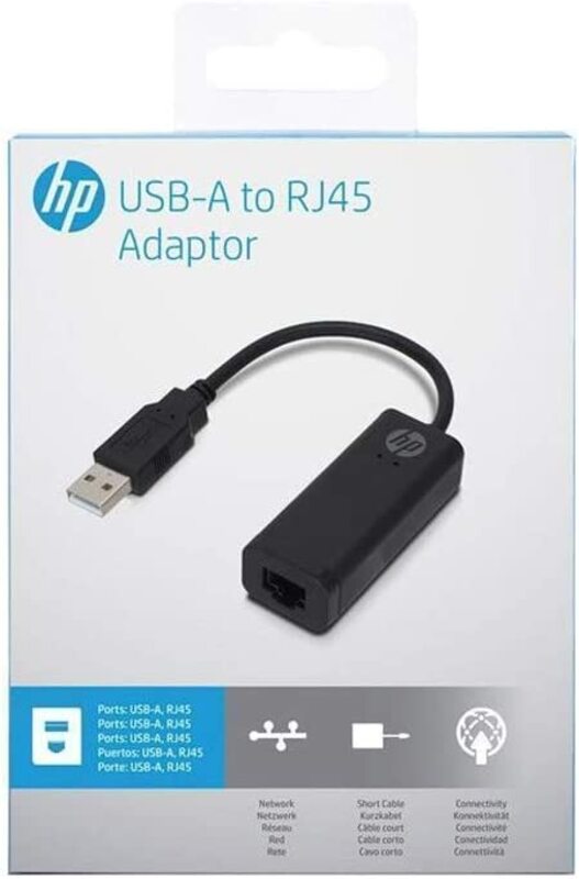 HP 2UX21AA#ABB USB Network Adapters, Black