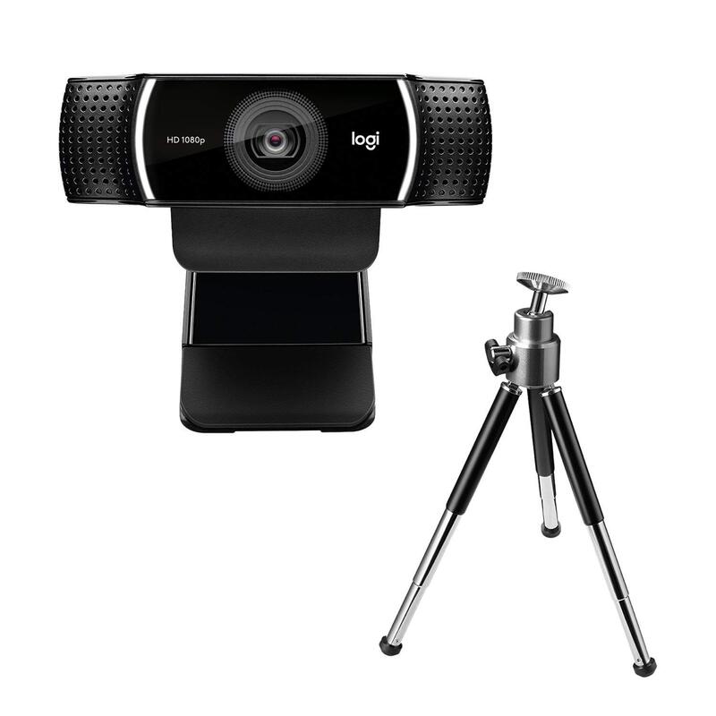 Logitech C922 HD 1080p/30fps or HD 720p/60fps Pro Stream Webcam, Black