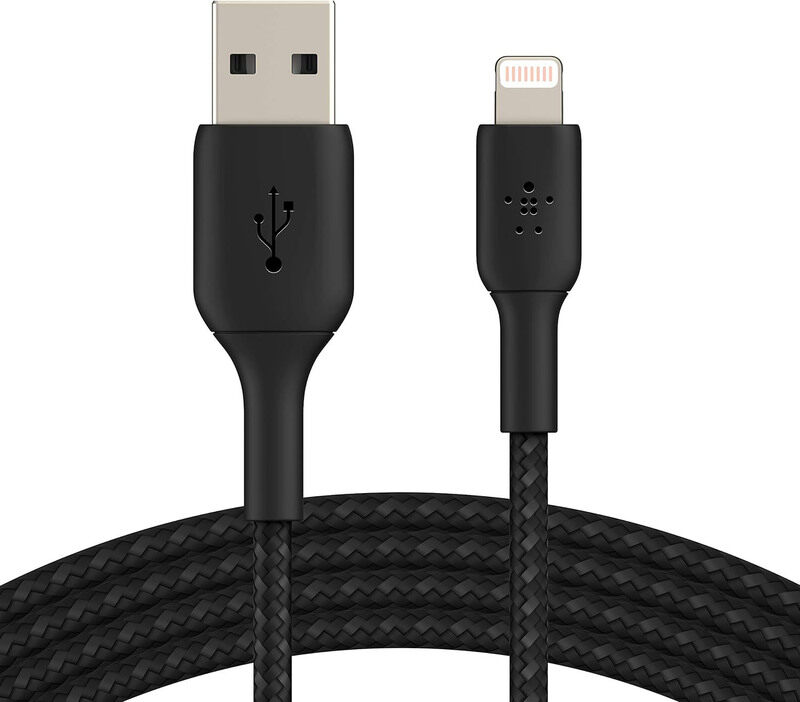 

Belkin 3-Meters Braided Cable, USB Type A to Lightning Cable for Tablet, Black
