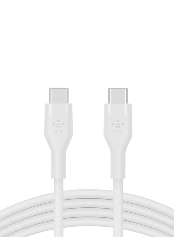 

Belkin 3-Meter USB-IF Certified Post Charge Flexible Cable, USB Type-C to USB Type-C for iPhone 16, 15, Galaxy S24, S23, iPad, MacBook, Note, Pixel &