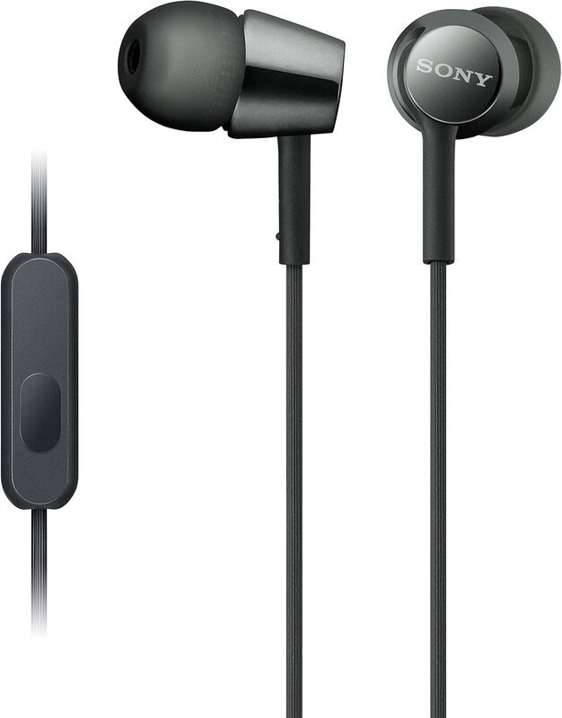 

Sony Wired In-Ear Headphones, MDR-EX155AP, Black
