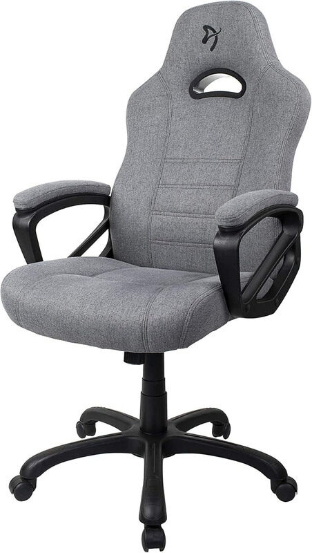

Generic Arozzi Enzo Woven Fabric Ergonomic Computer Gaming Chair with Swivel, Grey