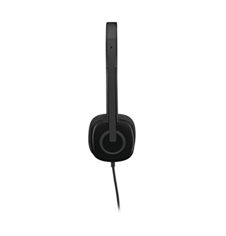 Logitech H151 Wired Stereo Over-Ear Noise Cancelling Computer Headset with Mic, Black