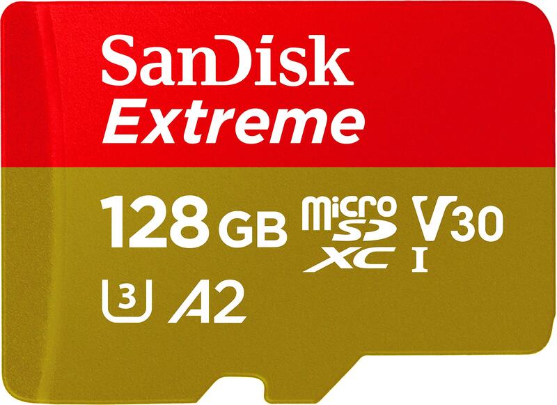 Sandisk 128 GB Extreme microSD Memory Card