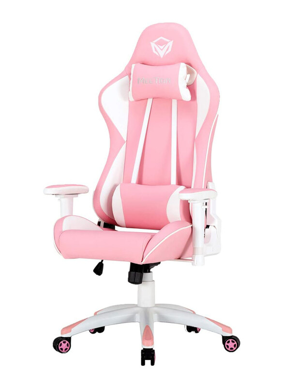 

Multiple Meetion Imitation Leather Adjustable Handrail Pink Gaming Chair, Pink