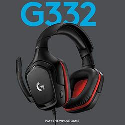 Logitech G 332 Wired Gaming Headset, Black