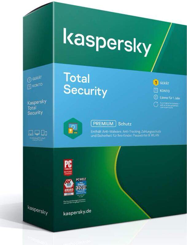 Kaspersky Total Security Premium for Windows, Mac, Android, Black