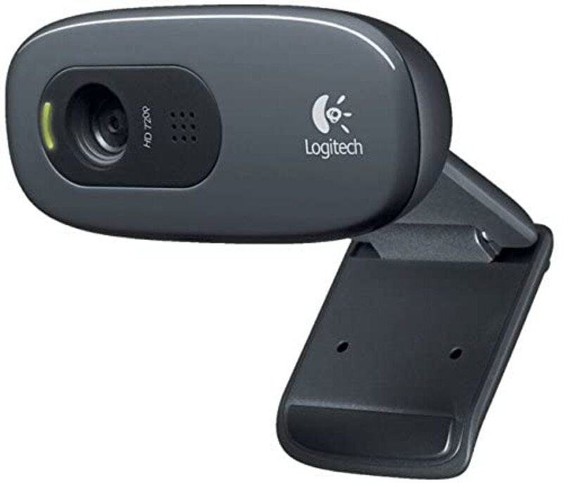 Logitech C270 1280 x 720 Resolution Webcam For Smart TVs, Black