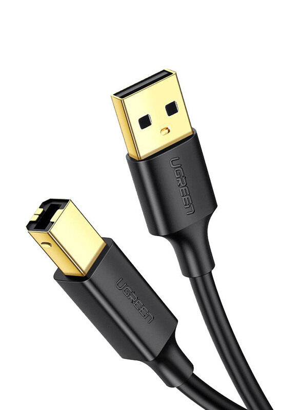 

Ugreen 3-Meter Print Cable, USB 2.0 to USB Type B for Printer, Black