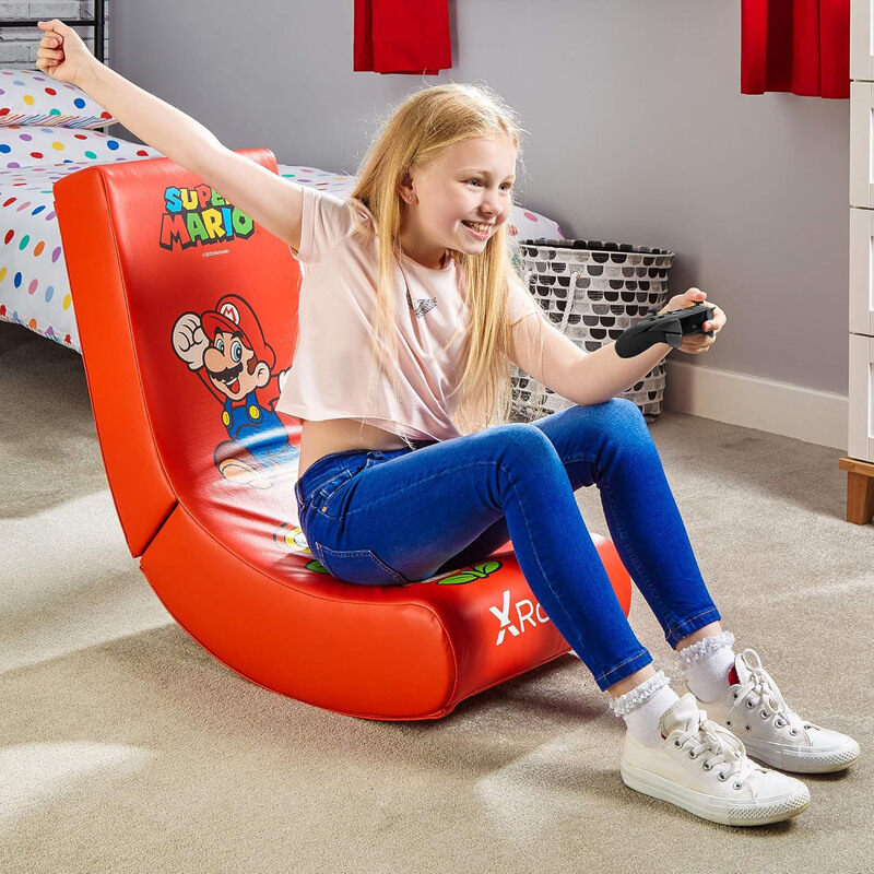 

Multiple Xrocker Nintendo Allstar Mario Video Rocker Gaming Chair, Red