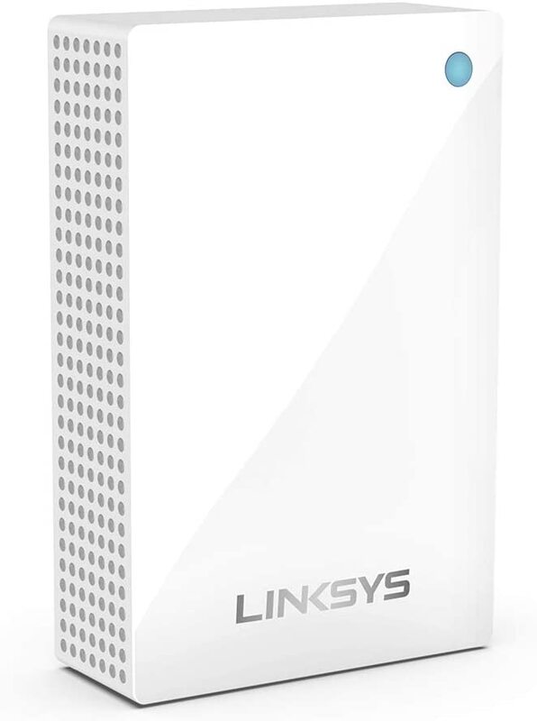 Linksys MR8300 Tri-Band MU-MIMO Mesh WiFi Router & 1 Velop Dual-Band Whole Home Mesh WiFi Plug-In Node, Black/White