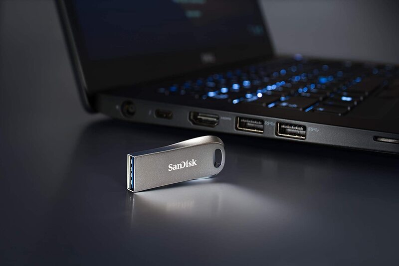Sandisk 256GB Ultra Luxe Usb 3.1 Gen 1 Flash Drive, Sdcz74-256g-g46, Silver