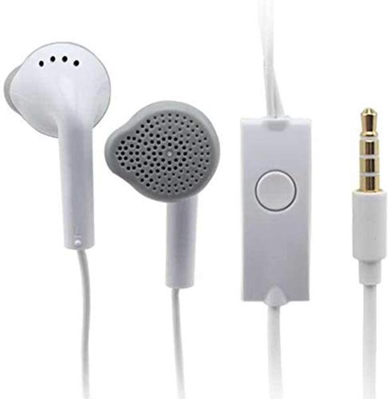 Samsung EHS61ASFWE Champ 3.5mm Jack Wired Stereo In-Ear Headset with Mic, White