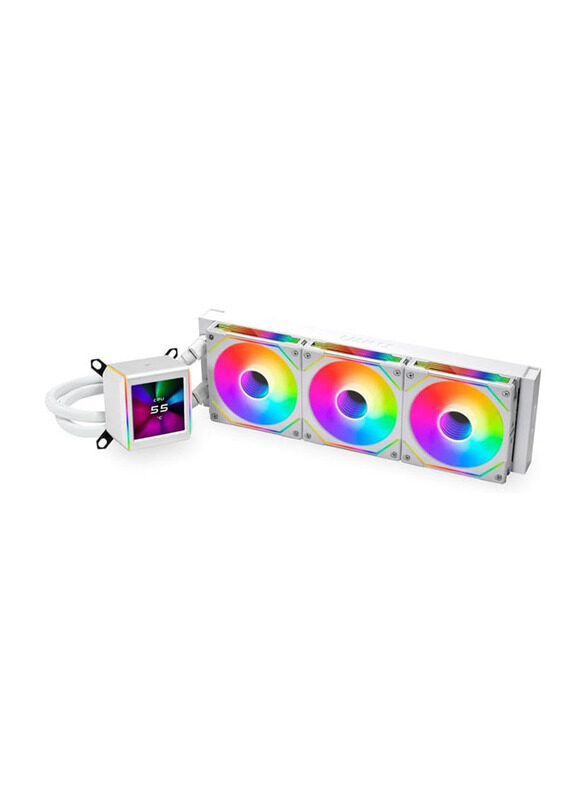 

Lian Li Galahad II LCD CPU Liquid Cooler, White