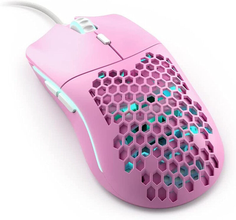 

Multiple Glorious Model O-Minus Wired Limited Edition Gaming Mouse, Pink Forge