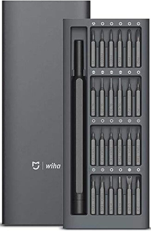 

Xiaomi Mijia Wiha 24-in-1 Multi-Purpose Precision Screwdriver Set, 24 Pieces, DZN4002TY, Black