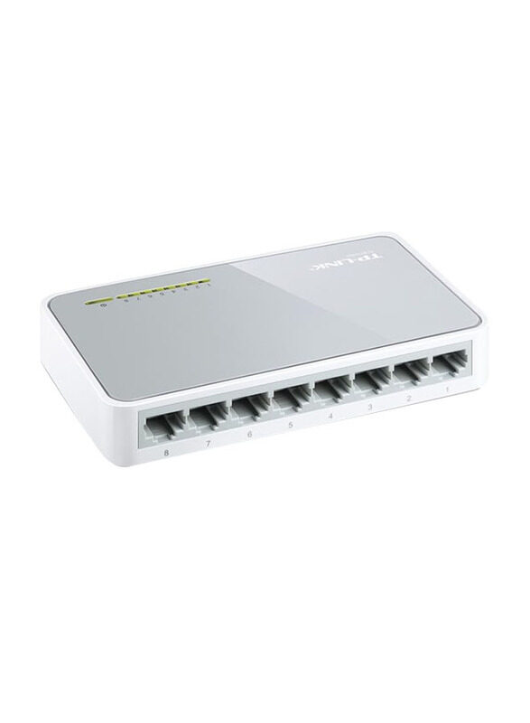 

TP-Link TL-SF1008D 8-Port 10/100Mbps Desktop Switch, White