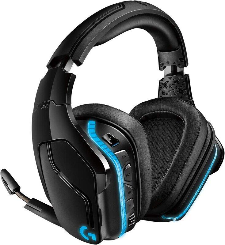 

Logitech G935 Wireless 7.1 Surround Sound Lightsync Gaming Headset, Black