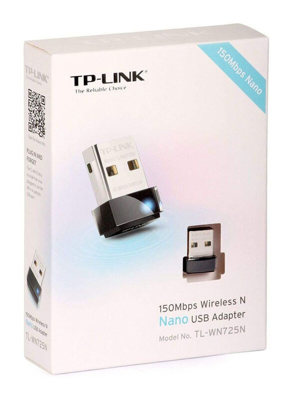 

TP-Link TL-WN725N-150Mbps Wireless N Nano USB Adaptor, Black