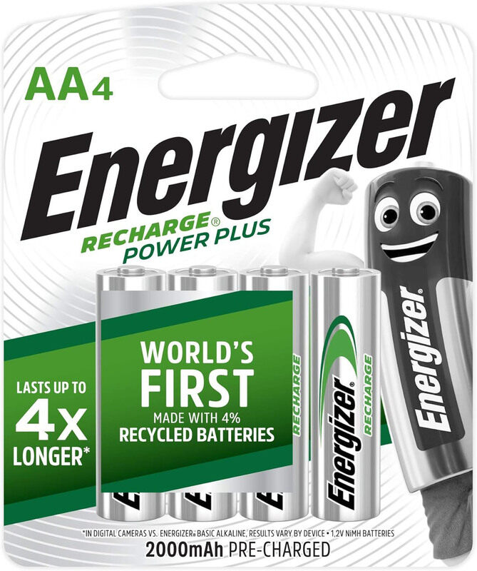 

Energizer Nimh 4S Multi Compatible Battery Set, Silver