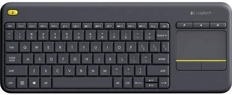 Logitech K400 Plus Wireless English Touch Keyboard, Black