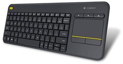 Logitech K400 Wireless English Keyboard with Touch Trackpad, Black