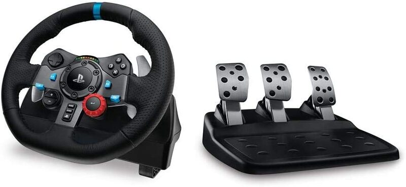 Logitech G29 Driving Force Racing Wheel for PlayStation PS4/PS3 & PC, Black