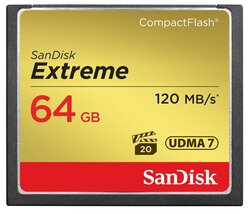 SanDisk 64GB Extreme Udma7 Compact Flash Memory Card