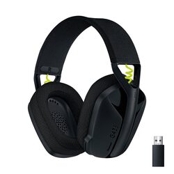 Logitech G435 Ultra Lightweight Lightspeed & Bluetooth Wireless Gaming Headset, Black
