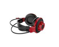 MSI Wired DS501 Stereo Gaming Headset with Mic for PC, Red