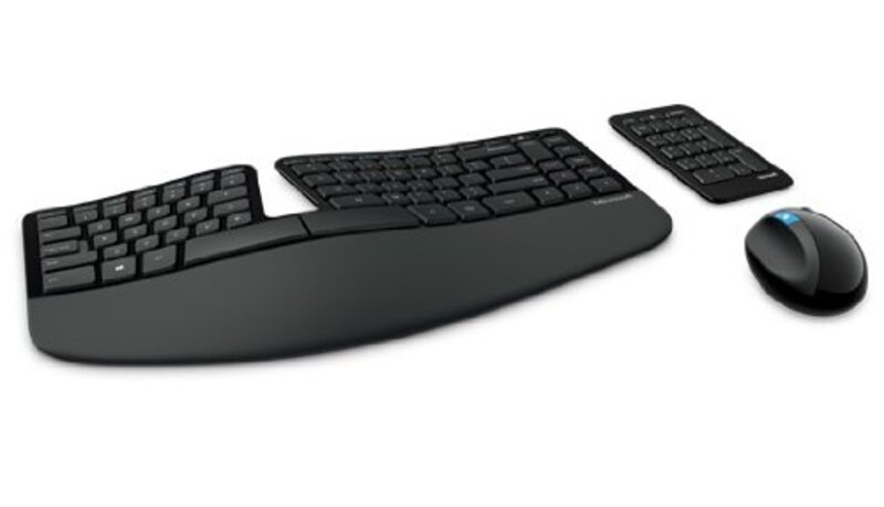 Microsoft Sculpt Ergonomic Desktop Wireless English Keyboard & Mouse Combo, Black