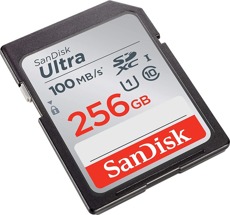 Sandisk 256GB Ultra SDXC UHS-I 100MB/S C10 U1 Full HD Memory Card, SDSDUNR-256G-GN6IN, Multicolour